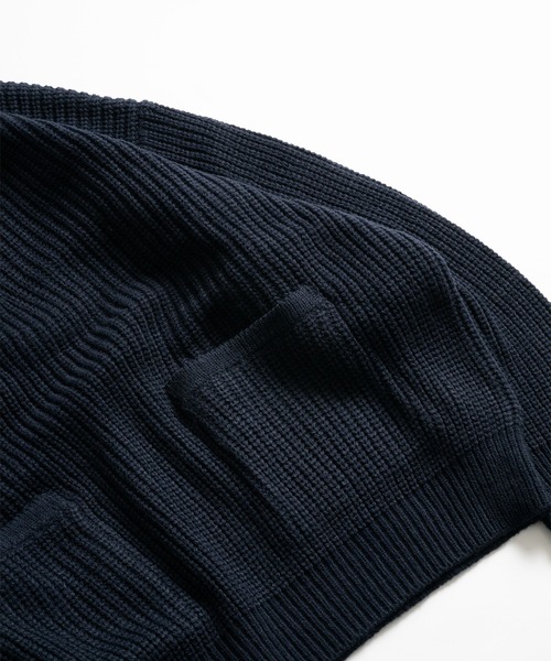 HENRY NECK RIB KNIT /ヘンリーネックリブニット（ニット