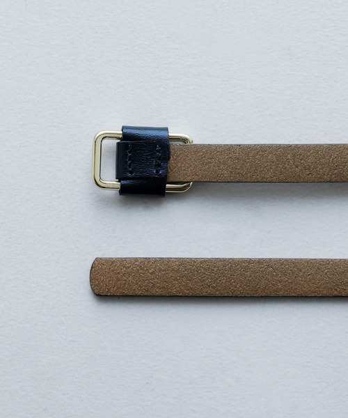 etoll.（エトル）の「スクエアリングスリムレザーベルト（ベルト・レディース・ブラウン/ブラック系その他2/ブラック/ブラウン系その他2・FREE）」の22枚目の写真