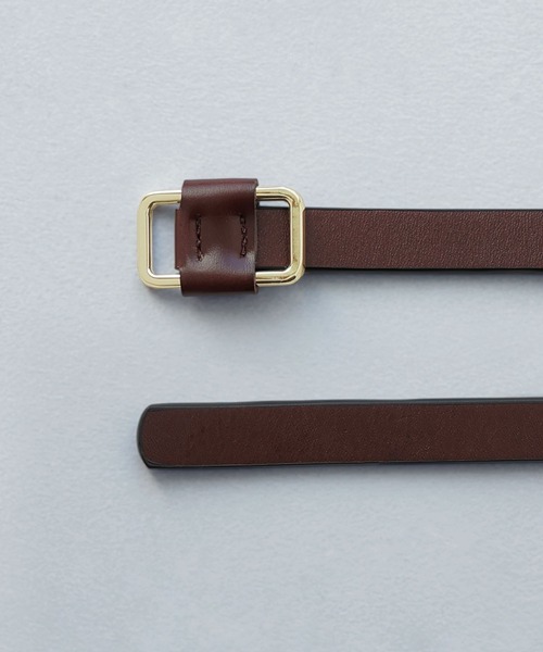 etoll.（エトル）の「スクエアリングスリムレザーベルト（ベルト・レディース・ブラウン/ブラック系その他2/ブラック/ブラウン系その他2・FREE）」の20枚目の写真