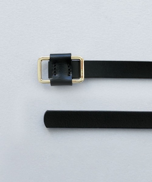 etoll.（エトル）の「スクエアリングスリムレザーベルト（ベルト・レディース・ブラウン/ブラック系その他2/ブラック/ブラウン系その他2・FREE）」の18枚目の写真