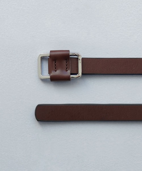 etoll.（エトル）の「スクエアリングスリムレザーベルト（ベルト・レディース・ブラウン/ブラック系その他2/ブラック/ブラウン系その他2・FREE）」の21枚目の写真