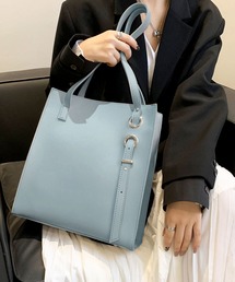 florist | 【A4対応/2wayベルト調節】別注：アシンメトリーショルダー縦型レザータッチトートバッグ/オフィスバッグ(トートバッグ)