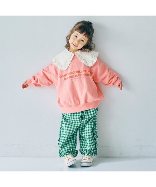 ジュニア対応】ギンガムチェックフリルパンツ（その他パンツ）｜p