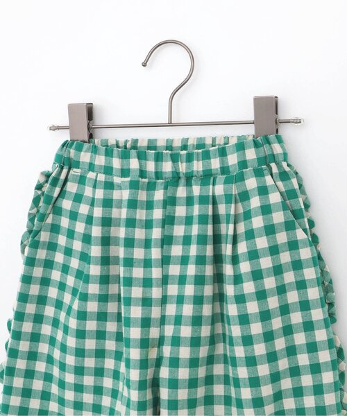 p.premier（ピードットプルミエ）の「【ジュニア対応】ギンガムチェックフリルパンツ（その他パンツ・キッズ・ブラック/グリーン/レッド・80/90/100/110/120/130/140）」の11枚目の写真