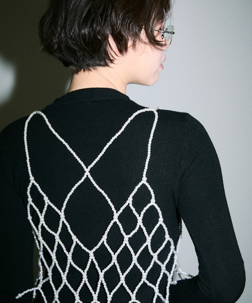 Clum(クルム)の「pearl beads croped bustier / パールビーズクロップドビスチェ(その他トップス・レディース・シルバー/ブラック/その他2/その他1・FREE)」の19枚目の写真