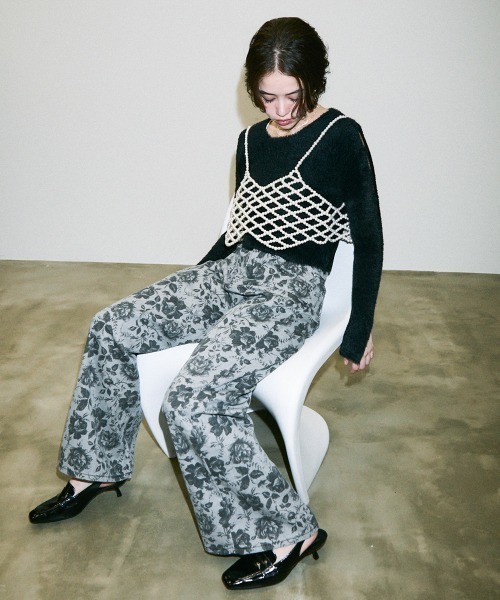 Clum(クルム)の「pearl beads croped bustier / パールビーズクロップドビスチェ(その他トップス・レディース・シルバー/ブラック/その他2/その他1・FREE)」の9枚目の写真