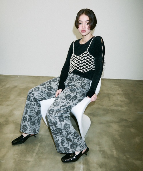 Clum(クルム)の「pearl beads croped bustier / パールビーズクロップドビスチェ(その他トップス・レディース・シルバー/ブラック/その他2/その他1・FREE)」の10枚目の写真