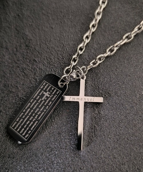 セール】チェーンネックレス/クロス＋タグ（ネックレス）｜SPINNS