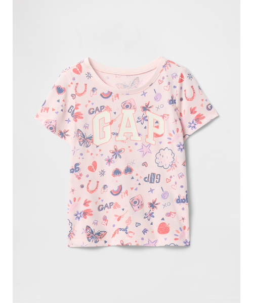 GAP(ギャップ)の「babyGap グラフィックTシャツ(Tシャツ/カットソー・キッズ・アイボリー/ピンク・95cm/90cm/105cm/110cm/100cm/80cm)」の1枚目の写真