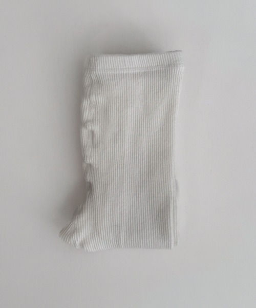 CANAL JEAN(キャナルジーン)の「El mar リブタイツ(タイツ/ストッキング・レディース・ホワイト/オートミール/ブラック・ONE SIZE)」の4枚目の写真