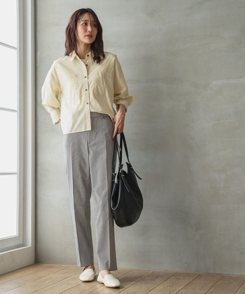 GLOBAL WORK(グローバルワーク)の「スゴラクスリムストレッチパンツTall/210696(その他パンツ・レディース・ホワイト/ブラック/ライトベージュ/ネイビー/グレー/チャコール・MEDIUM/SMALL/LARGE/X-LARGE)」の7枚目の写真