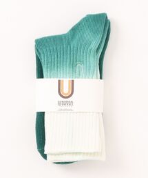 UNIVERSAL OVERALL（ユニバーサルオーバーオール）の「Gradation RIB CREW / グラデーション リブ ソックス（ソックス/靴下）」