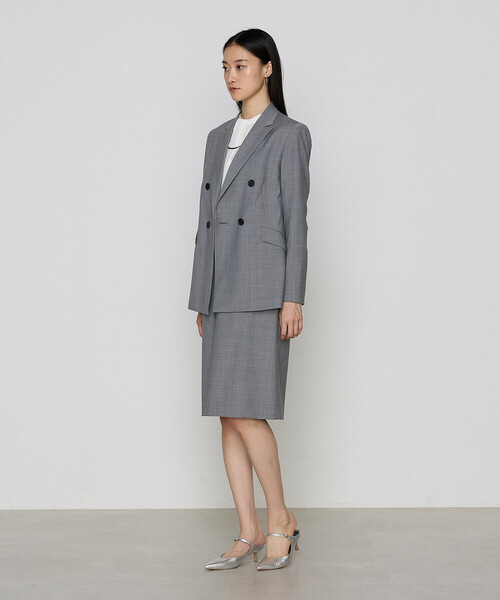 COMME CA（コムサ）の「【セットアップ対応】ブライトリートロ スカート（スーツスカート・レディース・ブラック/トップグレー・9号/7号/11号）」の5枚目の写真