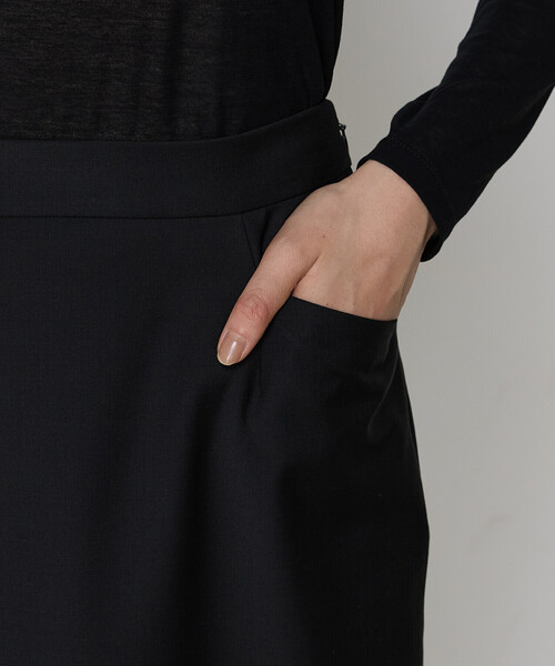 COMME CA（コムサ）の「【セットアップ対応】ブライトリートロ スカート（スーツスカート・レディース・ブラック/トップグレー・9号/7号/11号）」の13枚目の写真