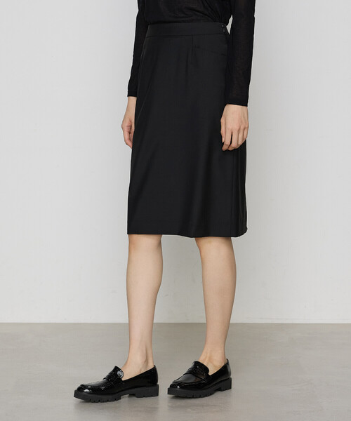 COMME CA（コムサ）の「【セットアップ対応】ブライトリートロ スカート（スーツスカート・レディース・ブラック/トップグレー・9号/7号/11号）」の3枚目の写真
