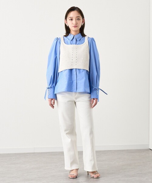 ANAYI(アナイ)の「ストレッチデニムストレートパンツ(その他パンツ・レディース・ブルー/ホワイト・36/34/38)」の19枚目の写真