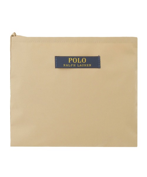 POLO RALPH LAUREN（ポロ ラルフ ローレン）の「ベルト付きレインバッグ "BIG POLO" ビッグポロ（レインコート/ポンチョ・レディース・キャメル/ネイビー・FREE）」の5枚目の写真