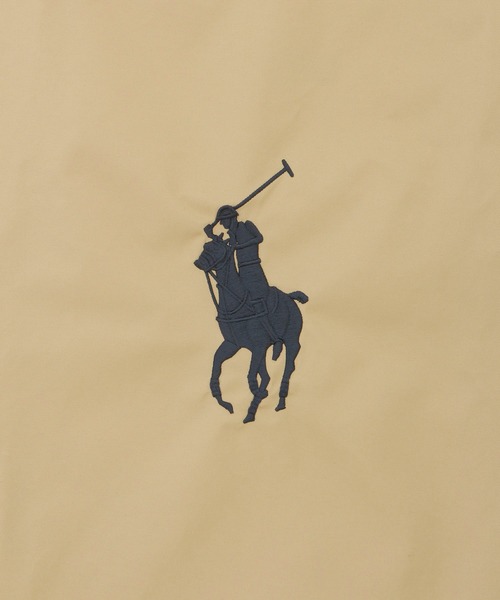 POLO RALPH LAUREN（ポロ ラルフ ローレン）の「ベルト付きレインバッグ "BIG POLO" ビッグポロ（レインコート/ポンチョ・レディース・キャメル/ネイビー・FREE）」の7枚目の写真
