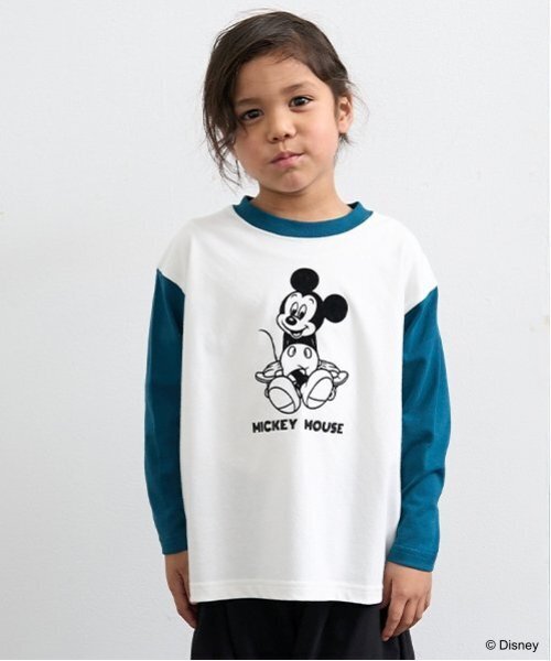 セール】【Disney】【カイテキ天竺】ミッキーマウス/スケボーTシャツ