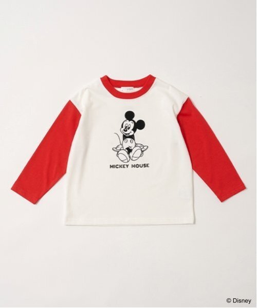 b・ROOM（ビールーム）の「【Disney】【カイテキ天竺】ミッキーマウス/スケボーTシャツ（Tシャツ/カットソー・キッズ・ブラック/レッド/ダークグリーン・130cm/110cm/120cm/100cm/140cm）」の5枚目の写真