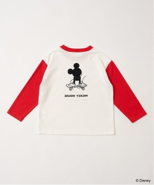 b・ROOM（ビールーム）の「【Disney】【カイテキ天竺】ミッキーマウス/スケボーTシャツ（Tシャツ/カットソー・キッズ・ブラック/レッド/ダークグリーン・130cm/110cm/120cm/100cm/140cm）」の6枚目の写真