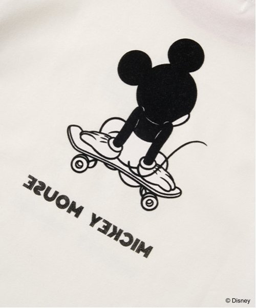 セール】【Disney】【カイテキ天竺】ミッキーマウス/スケボーTシャツ
