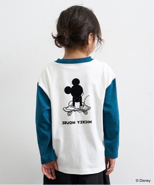 b・ROOM（ビールーム）の「【Disney】【カイテキ天竺】ミッキーマウス/スケボーTシャツ（Tシャツ/カットソー・キッズ・ブラック/レッド/ダークグリーン・130cm/110cm/120cm/100cm/140cm）」の13枚目の写真