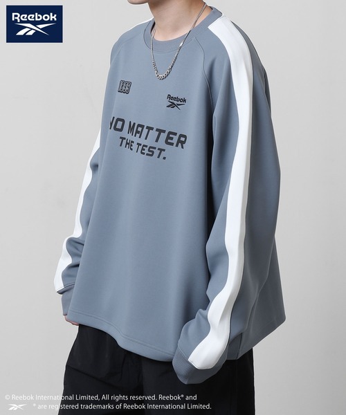 Reebok（リーボック）の「【REEBOK】 ロングスリーブ ゲーム ロゴ Tシャツ / 長袖 / ゲームシャツ（Tシャツ/カットソー・メンズ・ホワイト/ブラック/ブルーグレー・MEDIUM/LARGE）」の16枚目の写真