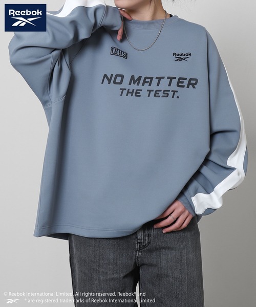 Reebok（リーボック）の「【REEBOK】 ロングスリーブ ゲーム ロゴ Tシャツ / 長袖 / ゲームシャツ（Tシャツ/カットソー・メンズ・ホワイト/ブラック/ブルーグレー・MEDIUM/LARGE）」の18枚目の写真