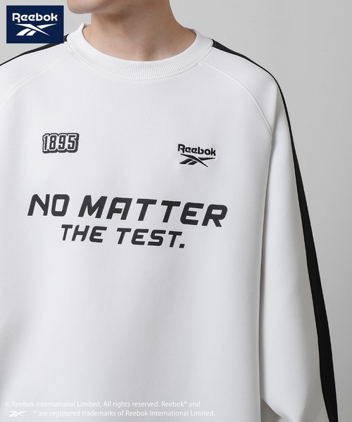 Reebok（リーボック）の「【REEBOK】 ロングスリーブ ゲーム ロゴ Tシャツ / 長袖 / ゲームシャツ（Tシャツ/カットソー・メンズ・ホワイト/ブラック/ブルーグレー・MEDIUM/LARGE）」の4枚目の写真