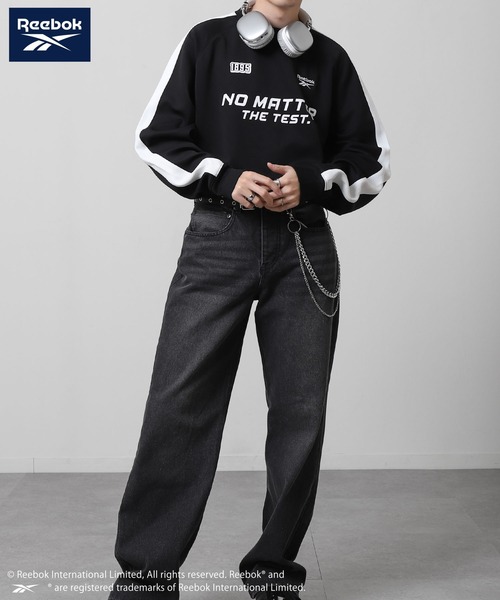 Reebok（リーボック）の「【REEBOK】 ロングスリーブ ゲーム ロゴ Tシャツ / 長袖 / ゲームシャツ（Tシャツ/カットソー・メンズ・ホワイト/ブラック/ブルーグレー・MEDIUM/LARGE）」の12枚目の写真