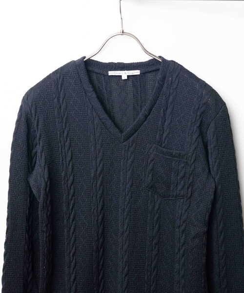 ARCHIVER(アーカイバ)の「【W】【it】【Growth by Grail】Vネックニットライクカットソー(Tシャツ/カットソー・メンズ・ブラック/ホワイト/ネイビー・LARGE/MEDIUM)」の5枚目の写真