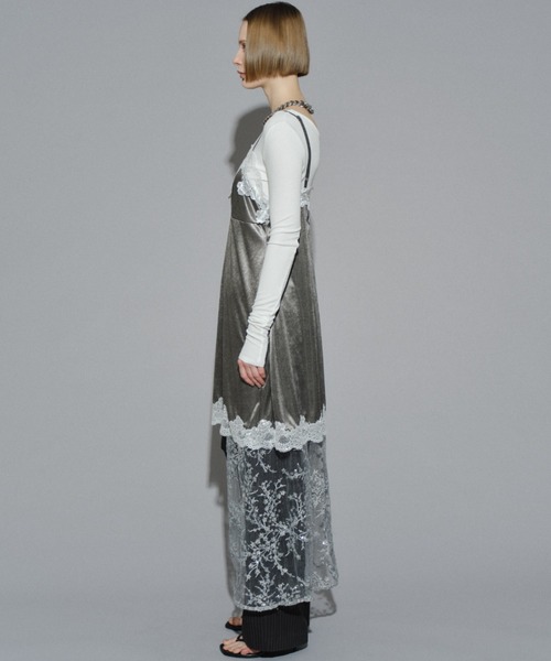 yae（ヤエ）の「Lace camisole dress / レースキャミソールドレス