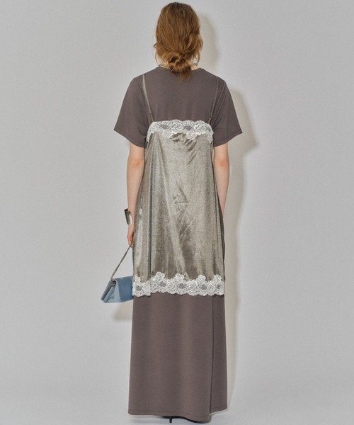 yae（ヤエ）の「Lace camisole dress / レースキャミソールドレス