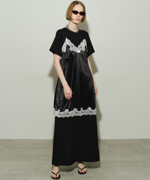 期間限定 数量限定 camisole Lace dress レースキャミソールドレス（ワンピース / トップス