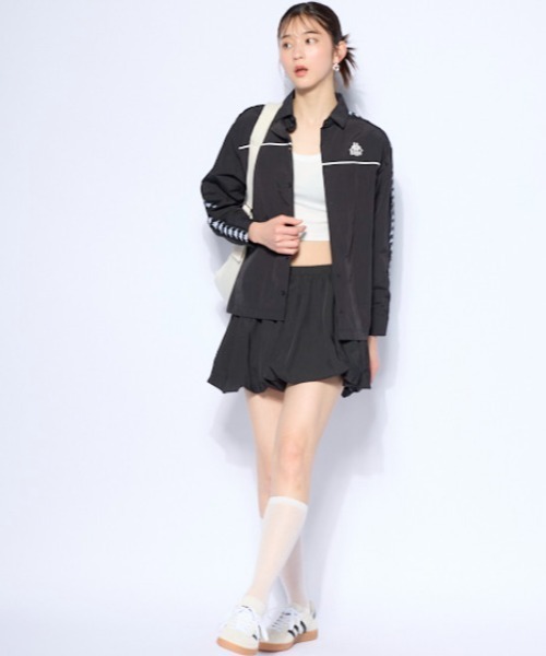 Kappa(カッパ)の「サイドテープシャツジャケット(その他アウター・レディース・ブラック/グリーン・MEDIUM/LARGE/X-LARGE)」の4枚目の写真