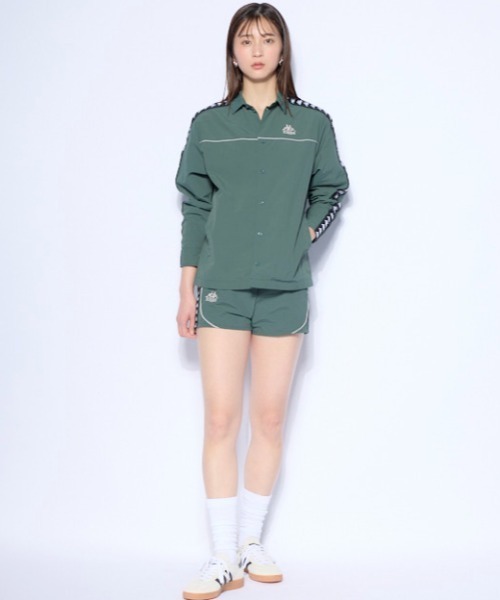 Kappa(カッパ)の「サイドテープシャツジャケット(その他アウター・レディース・ブラック/グリーン・MEDIUM/LARGE/X-LARGE)」の6枚目の写真