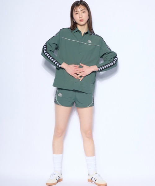 Kappa(カッパ)の「サイドテープシャツジャケット(その他アウター・レディース・ブラック/グリーン・MEDIUM/LARGE/X-LARGE)」の7枚目の写真