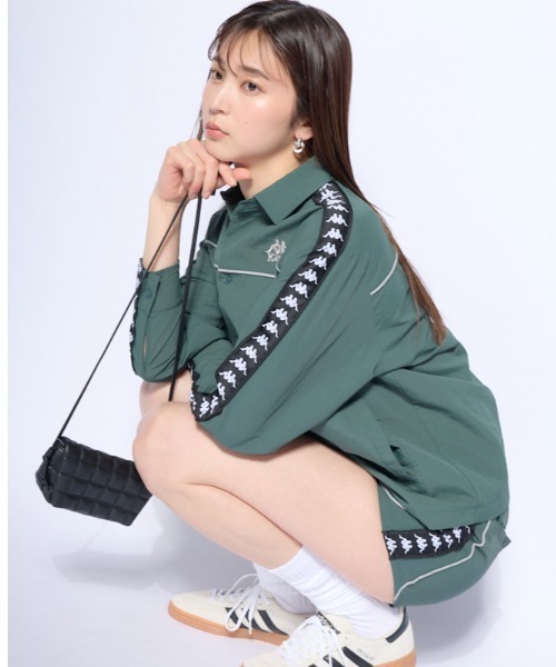 Kappa(カッパ)の「サイドテープシャツジャケット(その他アウター・レディース・ブラック/グリーン・MEDIUM/LARGE/X-LARGE)」の11枚目の写真