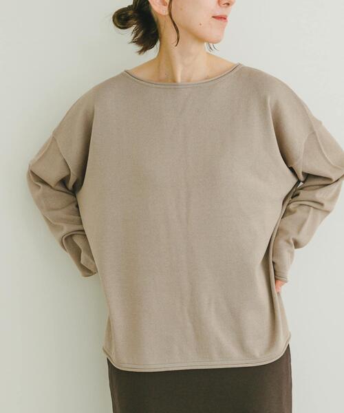 ITEMS URBANRESEARCH(アイテムズ アーバンリサーチ)の「ボートネックルーズニット(ニット/セーター・レディース・ブラック/ブルー/グレー系その他・FREE)」の1枚目の写真