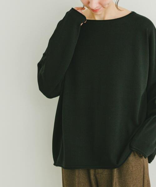 ITEMS URBANRESEARCH(アイテムズ アーバンリサーチ)の「ボートネックルーズニット(ニット/セーター・レディース・ブラック/ブルー/グレー系その他・FREE)」の18枚目の写真