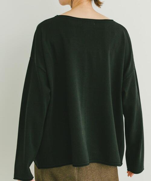 ITEMS URBANRESEARCH(アイテムズ アーバンリサーチ)の「ボートネックルーズニット(ニット/セーター・レディース・ブラック/ブルー/グレー系その他・FREE)」の17枚目の写真