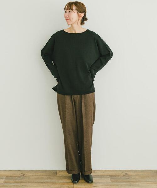 ITEMS URBANRESEARCH(アイテムズ アーバンリサーチ)の「ボートネックルーズニット(ニット/セーター・レディース・ブラック/ブルー/グレー系その他・FREE)」の16枚目の写真