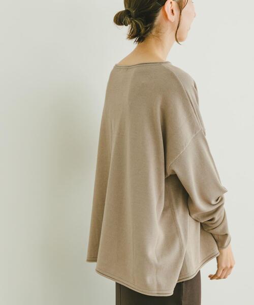 ITEMS URBANRESEARCH(アイテムズ アーバンリサーチ)の「ボートネックルーズニット(ニット/セーター・レディース・ブラック/ブルー/グレー系その他・FREE)」の10枚目の写真