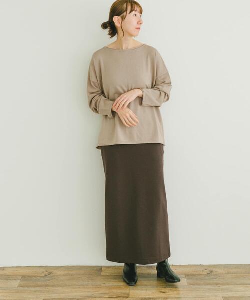 ITEMS URBANRESEARCH(アイテムズ アーバンリサーチ)の「ボートネックルーズニット(ニット/セーター・レディース・ブラック/ブルー/グレー系その他・FREE)」の9枚目の写真