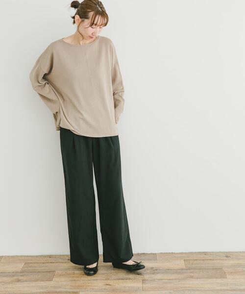 ITEMS URBANRESEARCH(アイテムズ アーバンリサーチ)の「ボートネックルーズニット(ニット/セーター・レディース・ブラック/ブルー/グレー系その他・FREE)」の6枚目の写真