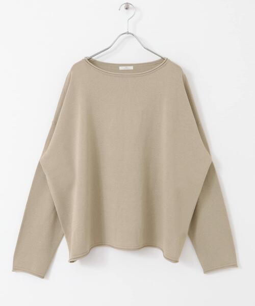 ITEMS URBANRESEARCH(アイテムズ アーバンリサーチ)の「ボートネックルーズニット(ニット/セーター・レディース・ブラック/ブルー/グレー系その他・FREE)」の5枚目の写真