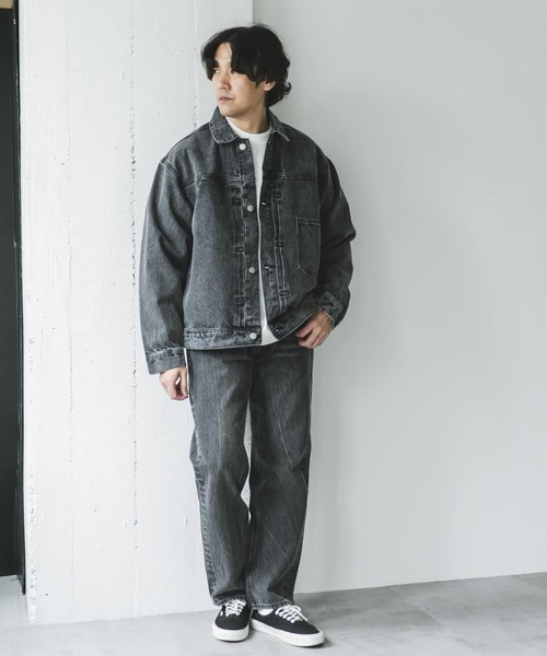 URBAN RESEARCH DOORS（アーバンリサーチドアーズ）の「USED 13.3oz デニムジャケット（デニムジャケット・メンズ・ブラック系その他/ブルー系その他・MEDIUM/LARGE）」の6枚目の写真