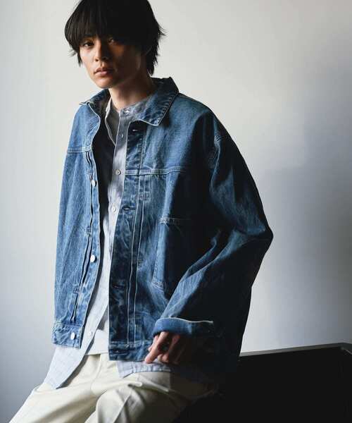 URBAN RESEARCH DOORS（アーバンリサーチドアーズ）の「USED 13.3oz デニムジャケット（デニムジャケット・メンズ・ブラック系その他/ブルー系その他・MEDIUM/LARGE）」の10枚目の写真