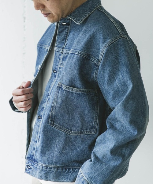 URBAN RESEARCH DOORS（アーバンリサーチドアーズ）の「USED 13.3oz デニムジャケット（デニムジャケット・メンズ・ブラック系その他/ブルー系その他・MEDIUM/LARGE）」の17枚目の写真